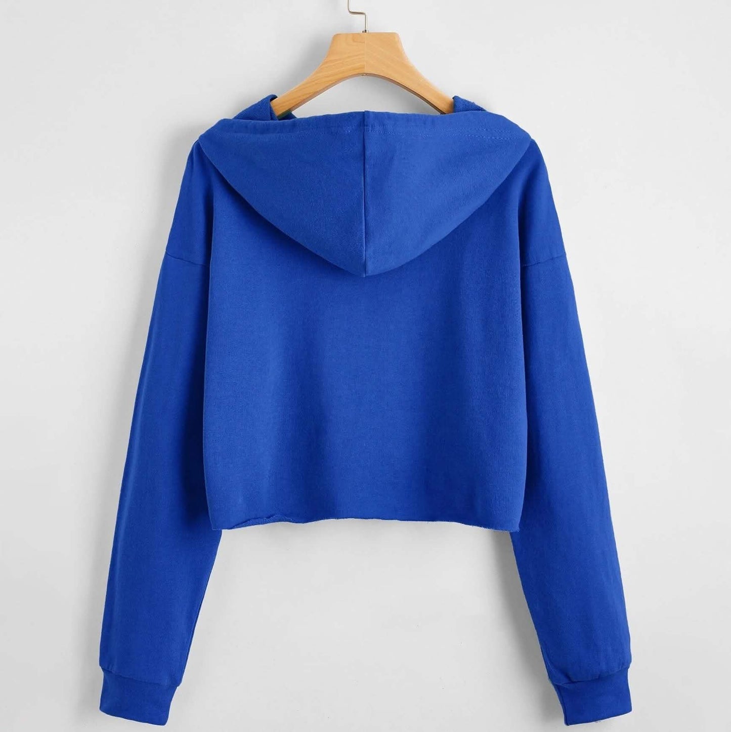 Drop Shoulder Crop Hoodie DailySale