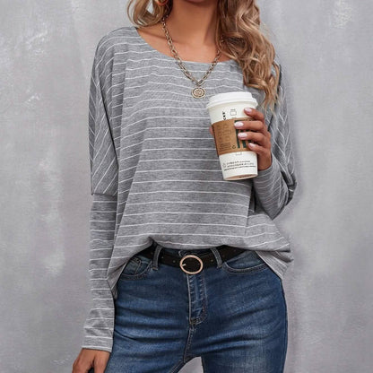 Drop Shoulder Striped Tee DailySale