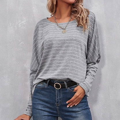 Drop Shoulder Striped Tee DailySale