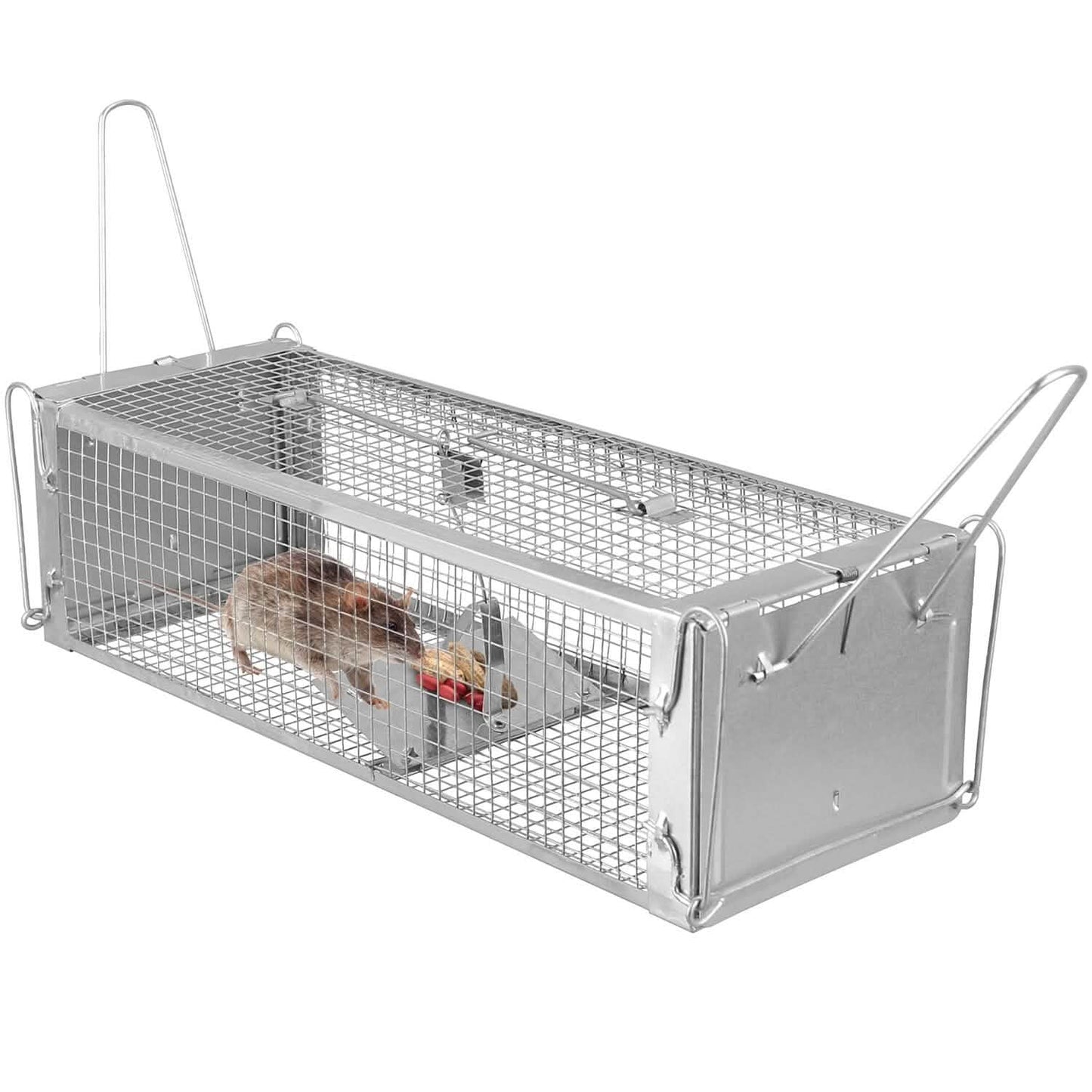 Dual Door Rat Trap Cage Humane with 2 Detachable U Shape Rod DailySale