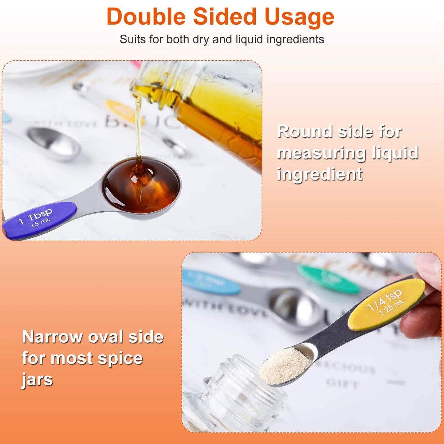 Dual Sided Magnetic Measuring Spoons DailySale