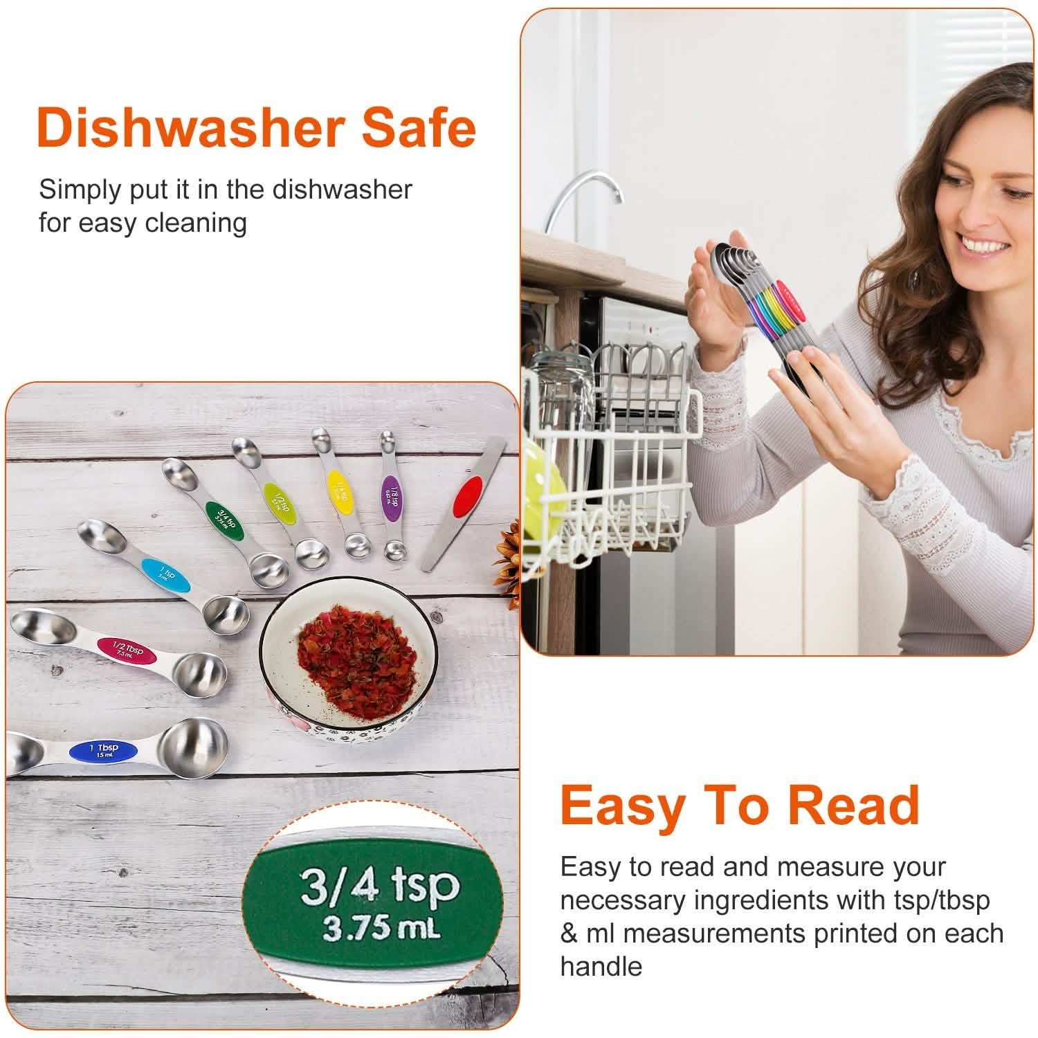 Dual Sided Magnetic Measuring Spoons DailySale