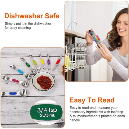 Dual Sided Magnetic Measuring Spoons DailySale