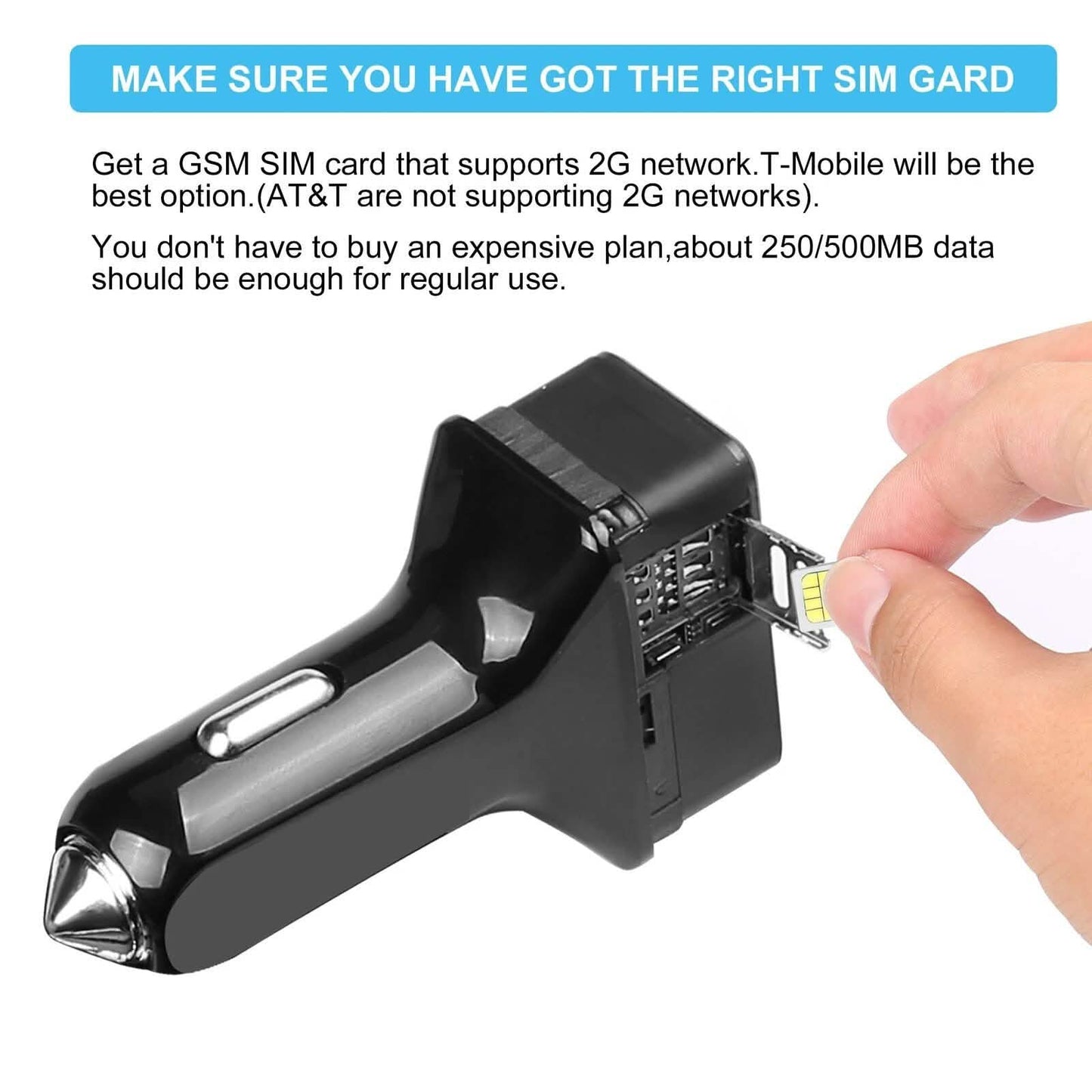 Dual USB Car Charge GPS Tracker GSM SIM Realtime GPRS Vehicle Tracking Security DailySale