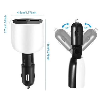 Dual USB Car Charger with Low Voltage LED Display DailySale
