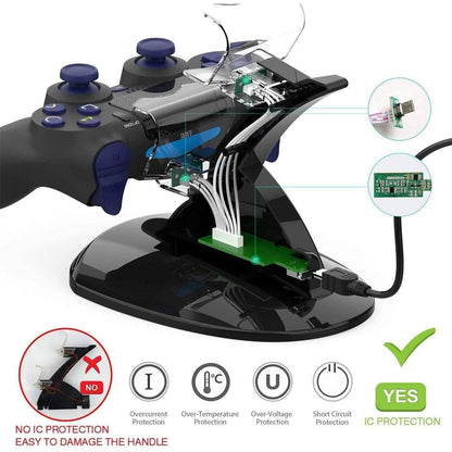 Dual USB Fast Charging Station and LED Indicator for Sony PS4 Controller DailySale