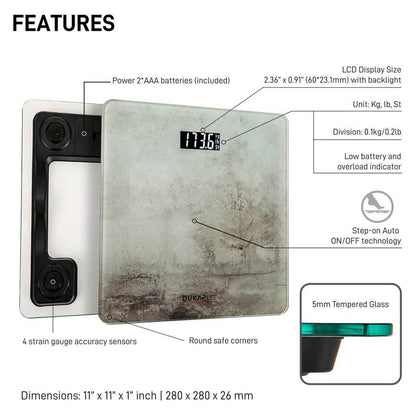 DUKAP LIFE Unique and Innovative Designs Digital Weight Scale DailySale