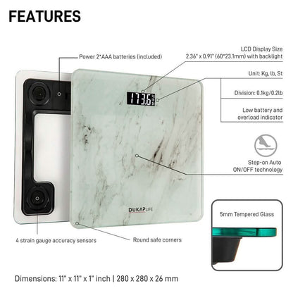 DUKAP LIFE Unique and Innovative Designs Digital Weight Scale DailySale