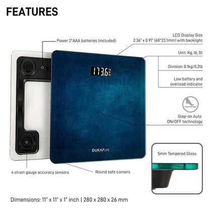 DUKAP LIFE Unique and Innovative Designs Digital Weight Scale DailySale
