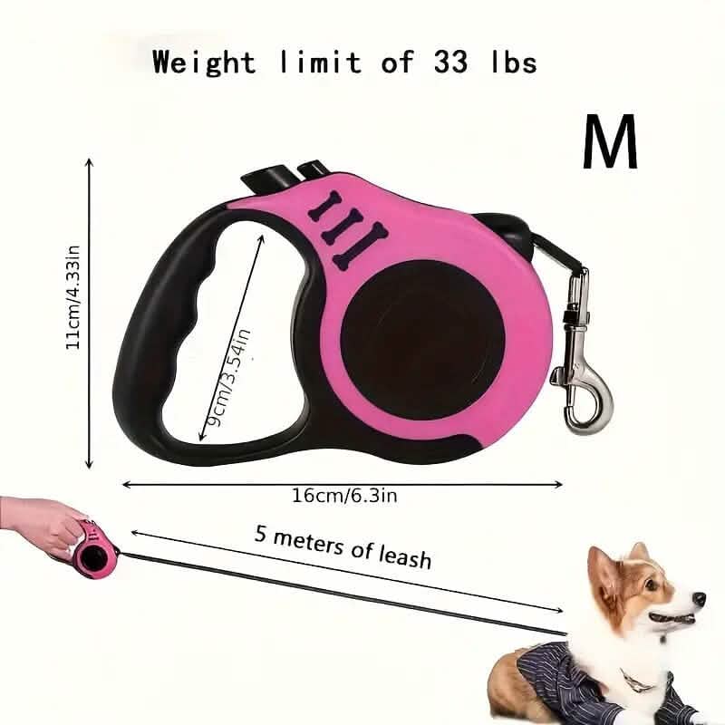 Durable Double Switch Retractable Pet Leash DailySale