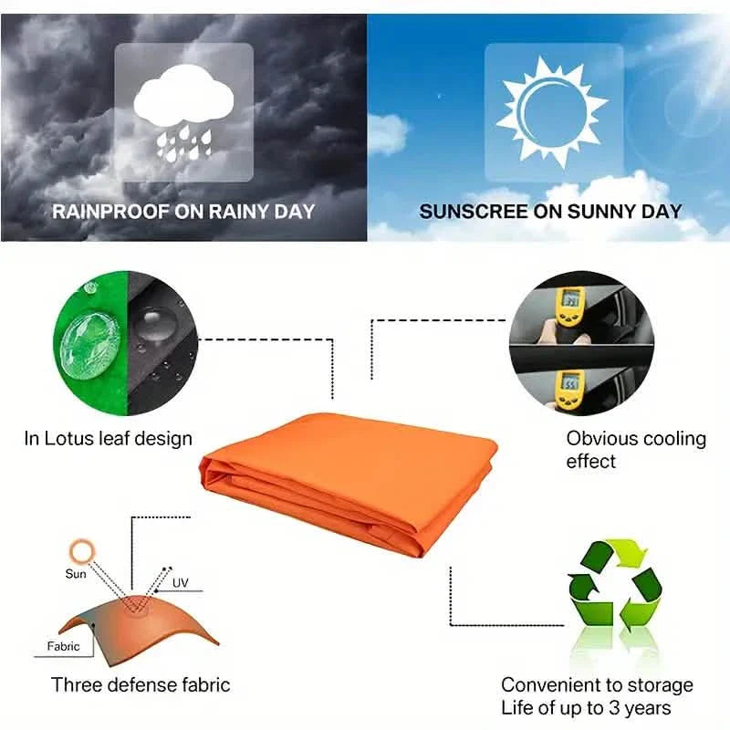 Durable Outdoor Sun Shade Sail for Terrace, Yard, Deck, and Garden - Waterproof and UV Resistant Triangle Canopy DailySale