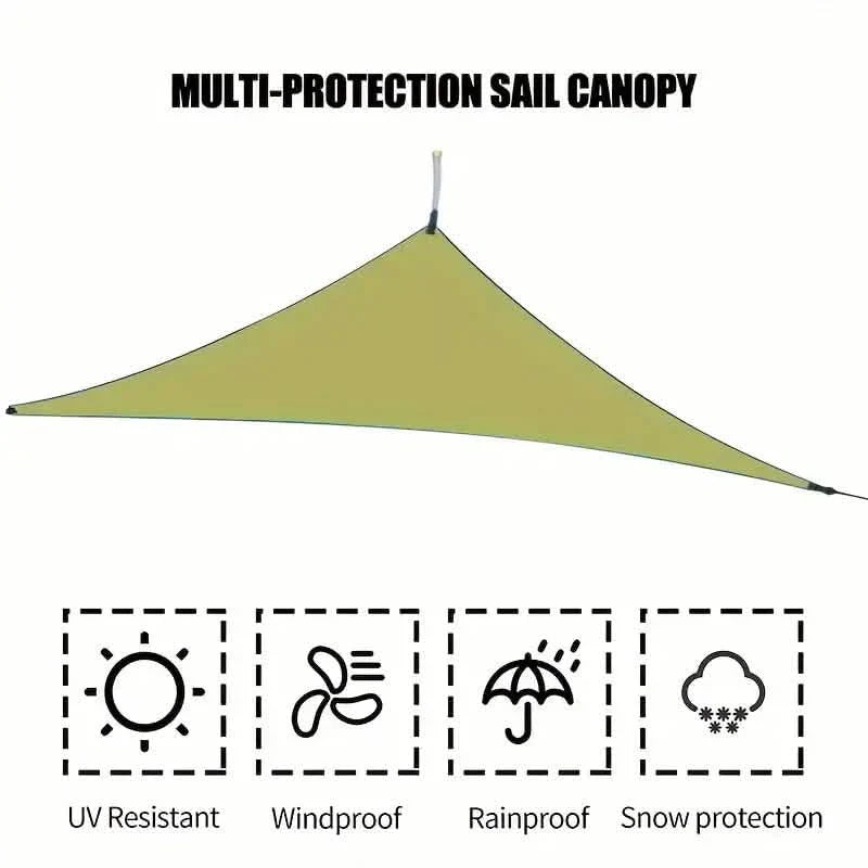 Durable Outdoor Sun Shade Sail for Terrace, Yard, Deck, and Garden - Waterproof and UV Resistant Triangle Canopy DailySale