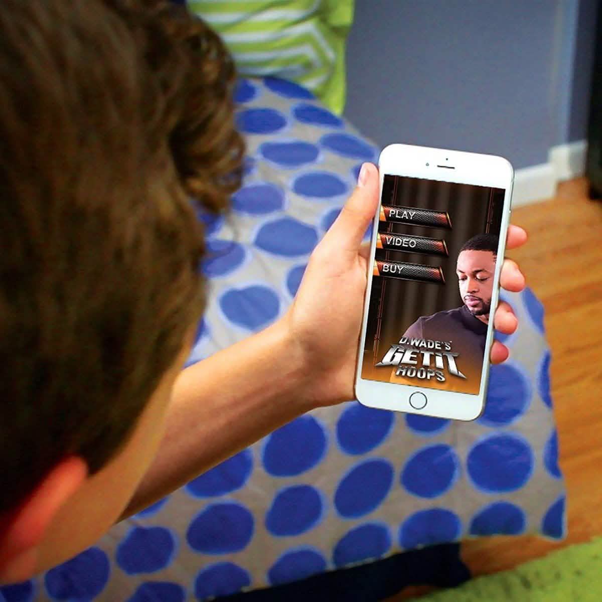 Dwayne Wade Wirelessly Connected Mini Basketball Hoop DailySale