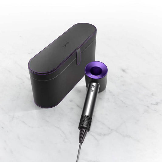 Dyson Supersonic Hair Dryer Original Leather Anti-Scratch Organizer Travel Gift Case (Refurbished) DailySale