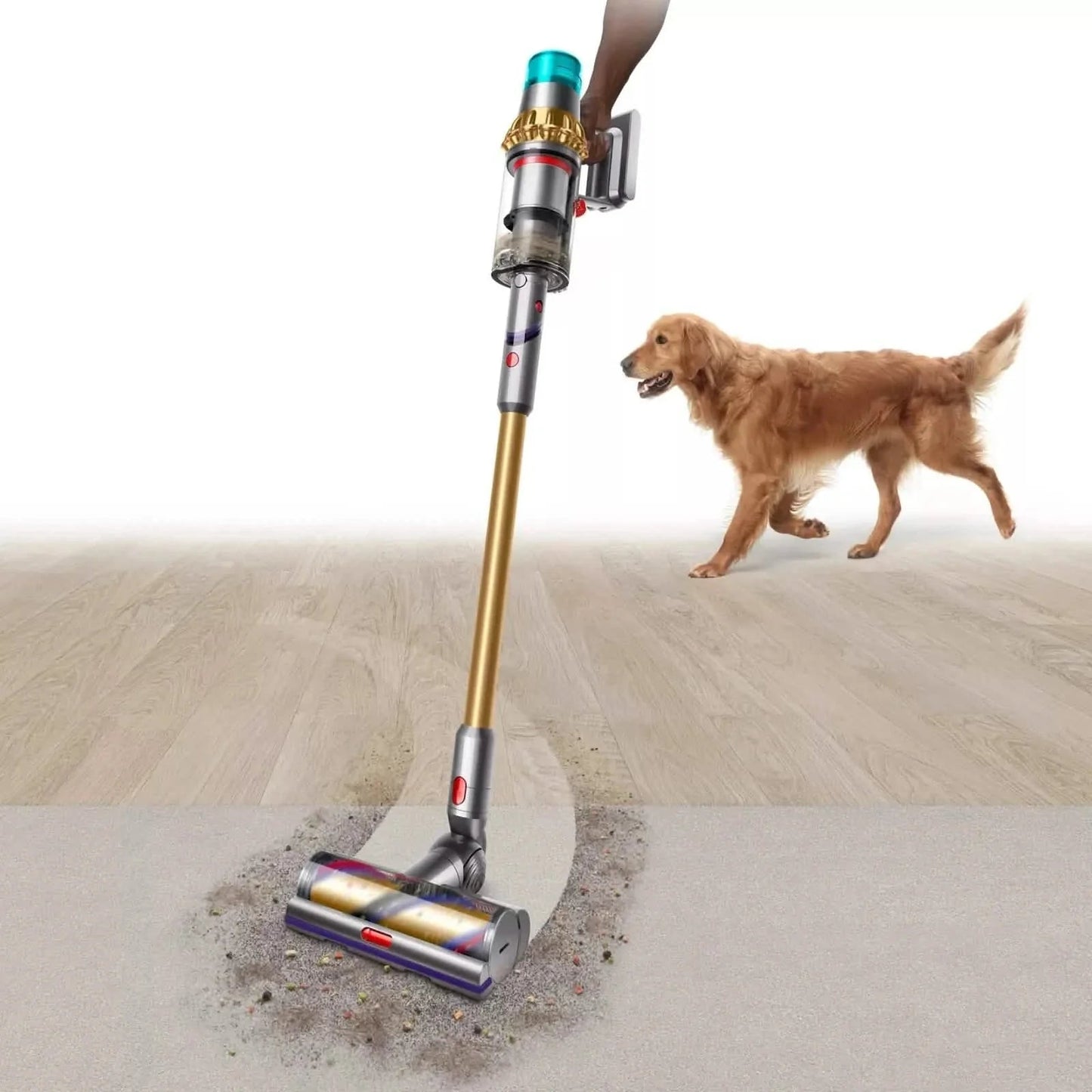 Dyson V15 Detect Absolute Stick Vacuum Cleaner HEPA Filtration - Gold (447294-01) DailySale