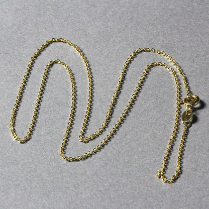 18k Yellow Gold Diamond Cut Cable Link Chain (1.10 mm) Bids.com