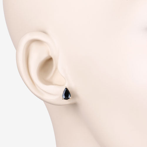 1.60 Carat Genuine Blue Sapphire 10K Yellow Gold Earrings Bids.com