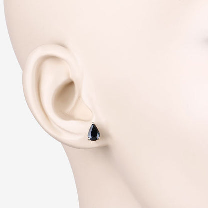 1.60 Carat Genuine Blue Sapphire 10K Yellow Gold Earrings Bids.com