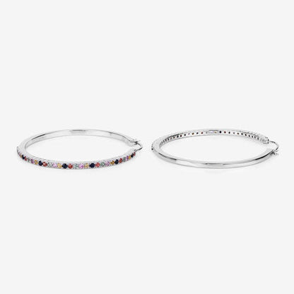 2.24 Carat Genuine Multi Sapphire .925 Sterling Silver Earrings Bids.com