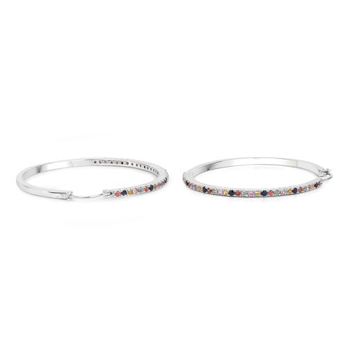 2.24 Carat Genuine Multi Sapphire .925 Sterling Silver Earrings Bids.com