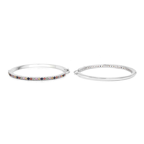 2.24 Carat Genuine Multi Sapphire .925 Sterling Silver Earrings Bids.com