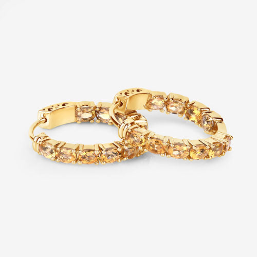 3.20 Carat Genuine Citrine .925 Sterling Silver Earrings Bids.com