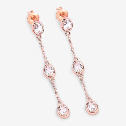 1.62 Carat Genuine Morganite .925 Sterling Silver Earrings Bids.com