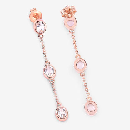1.62 Carat Genuine Morganite .925 Sterling Silver Earrings Bids.com