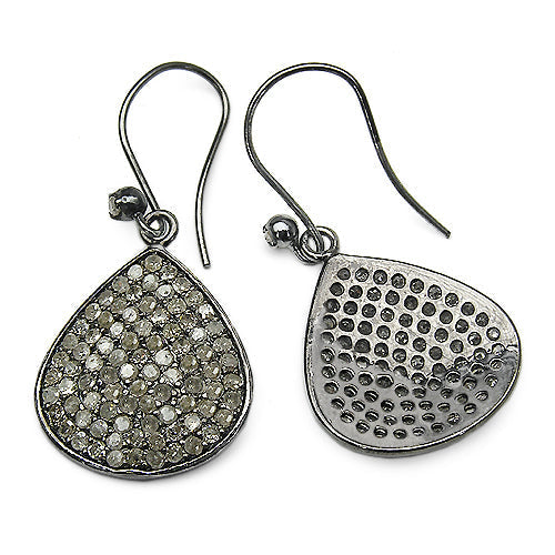 2.61 Carat Genuine Diamond .925 Sterling Silver Earrings Bids.com