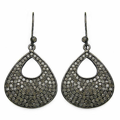3.03 Carat Genuine Diamond .925 Sterling Silver Earrings Bids.com
