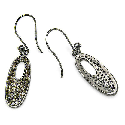 1.20 Carat Genuine Diamond .925 Sterling Silver Earrings Bids.com