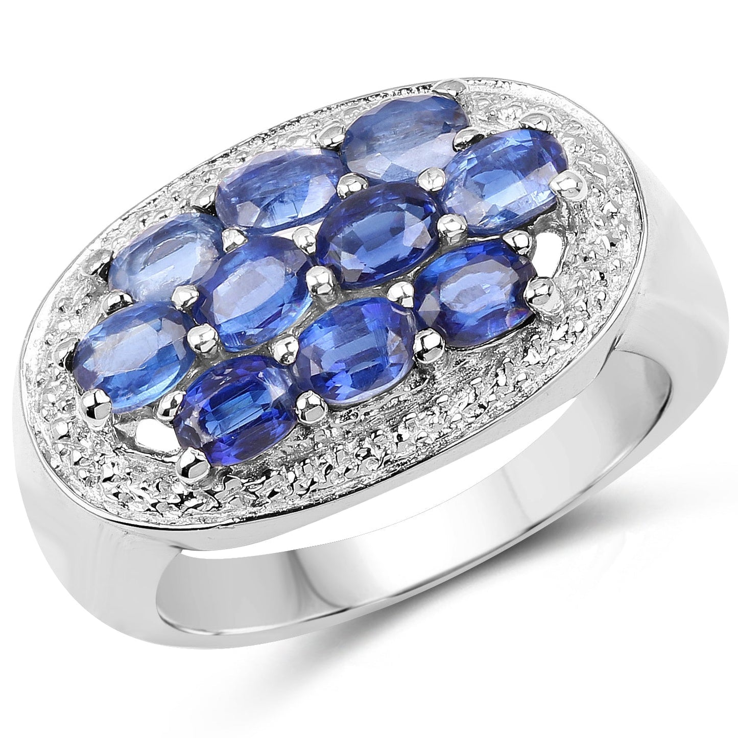 2.20 Carat Genuine Kyanite .925 Sterling Silver Ring Bids.com