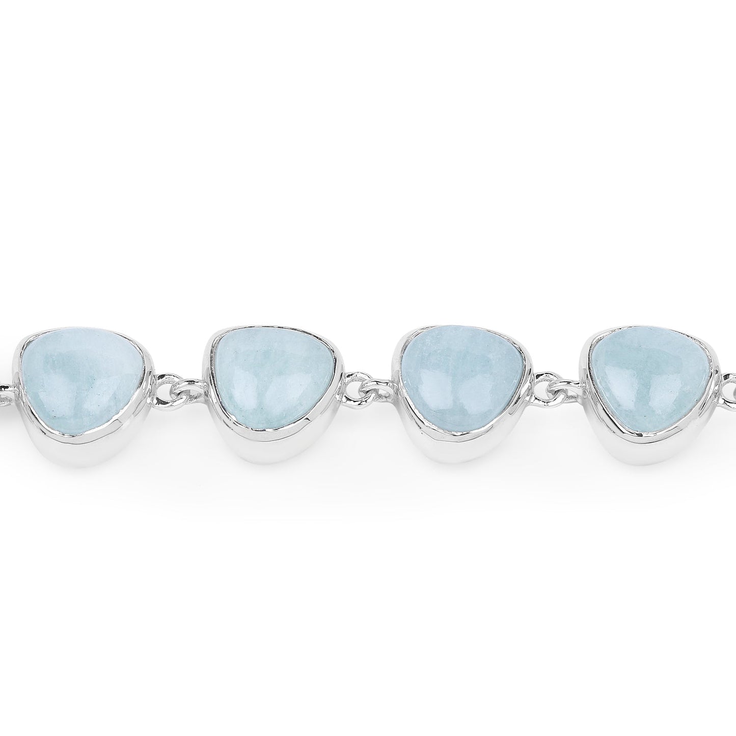 25.90 Carat Genuine Aquamarine .925 Sterling Silver Bracelet Bids.com