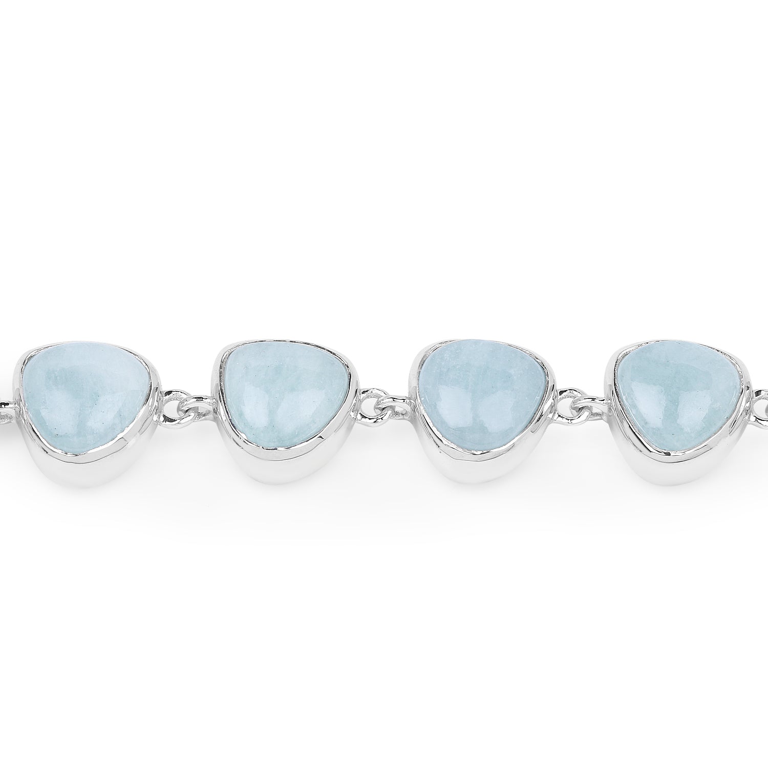 25.90 Carat Genuine Aquamarine .925 Sterling Silver Bracelet Bids.com