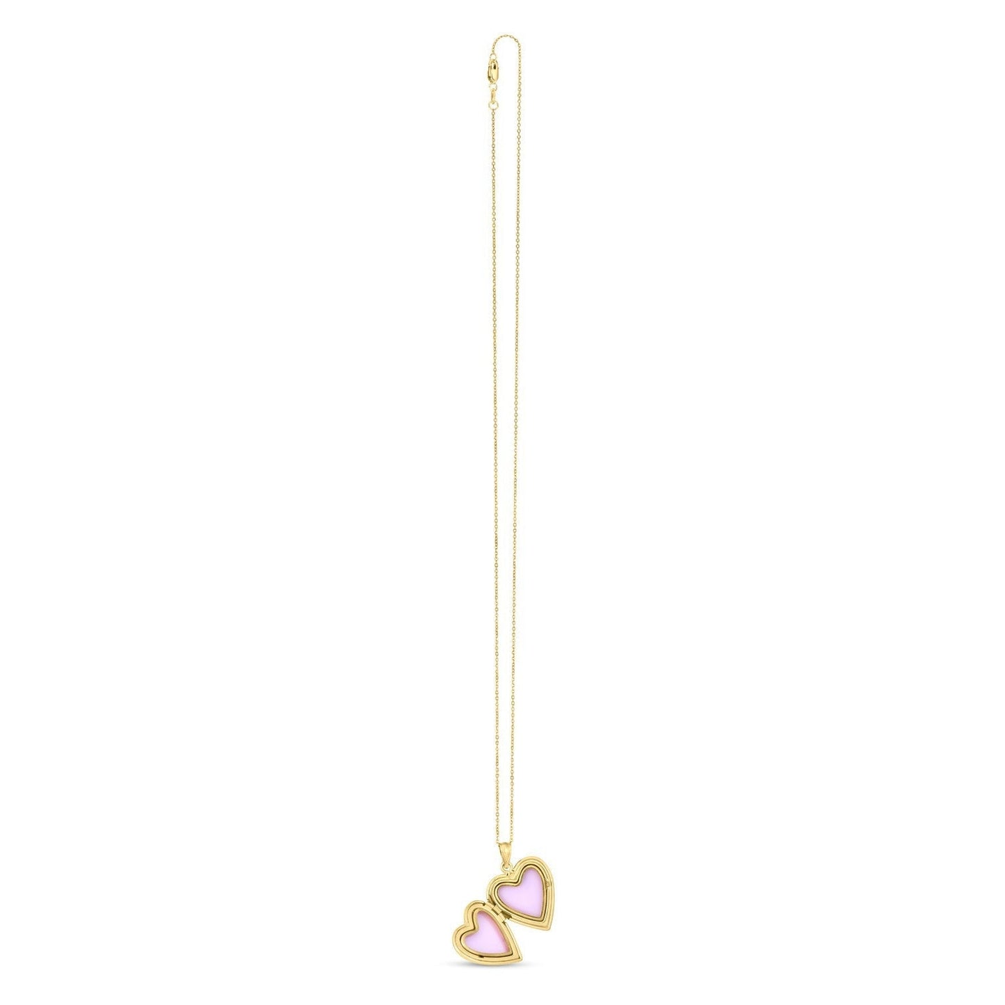 14k Yellow Gold Diamond Heart Locket Necklace Bids.com