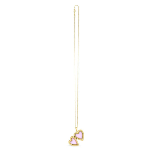 14k Yellow Gold Diamond Heart Locket Necklace Bids.com