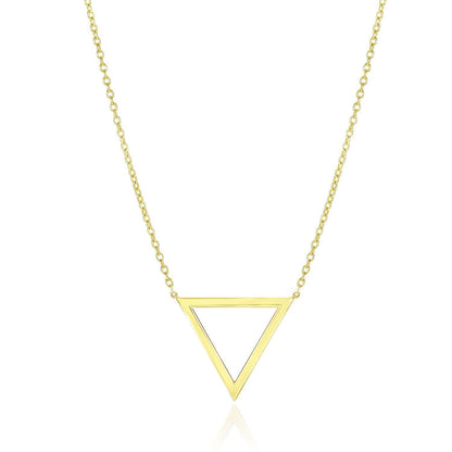 14k Yellow Gold Delta Symbol Chain Necklace Bids.com