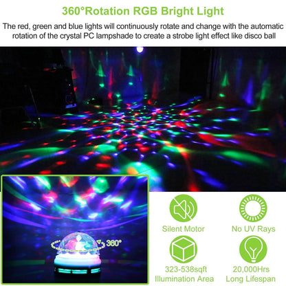 E27 3W Rotating RGB LED Light Bulb DailySale