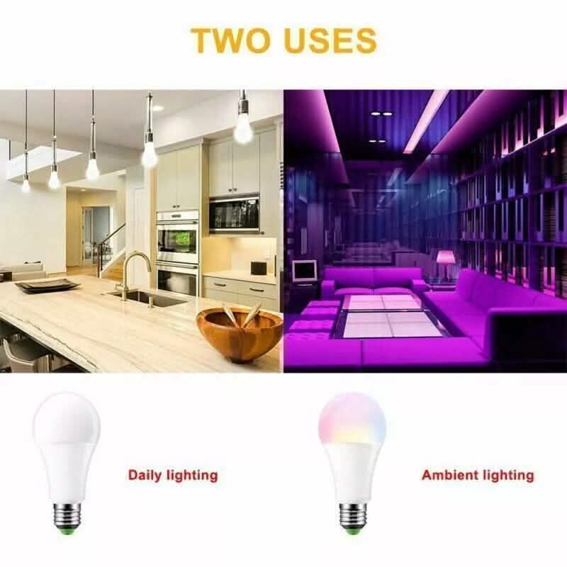 E27 RGB LED Light Bulb 16 Color Changing Magic RGBW Colorful Remote Control Lamp DailySale