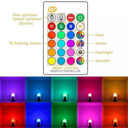 E27 RGB LED Light Bulb 16 Color Changing Magic RGBW Colorful Remote Control Lamp DailySale