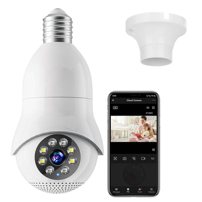 E27 WiFi Bulb Camera 1080P FHD WiFi IP Pan Tilt Security Surveillance Camera DailySale