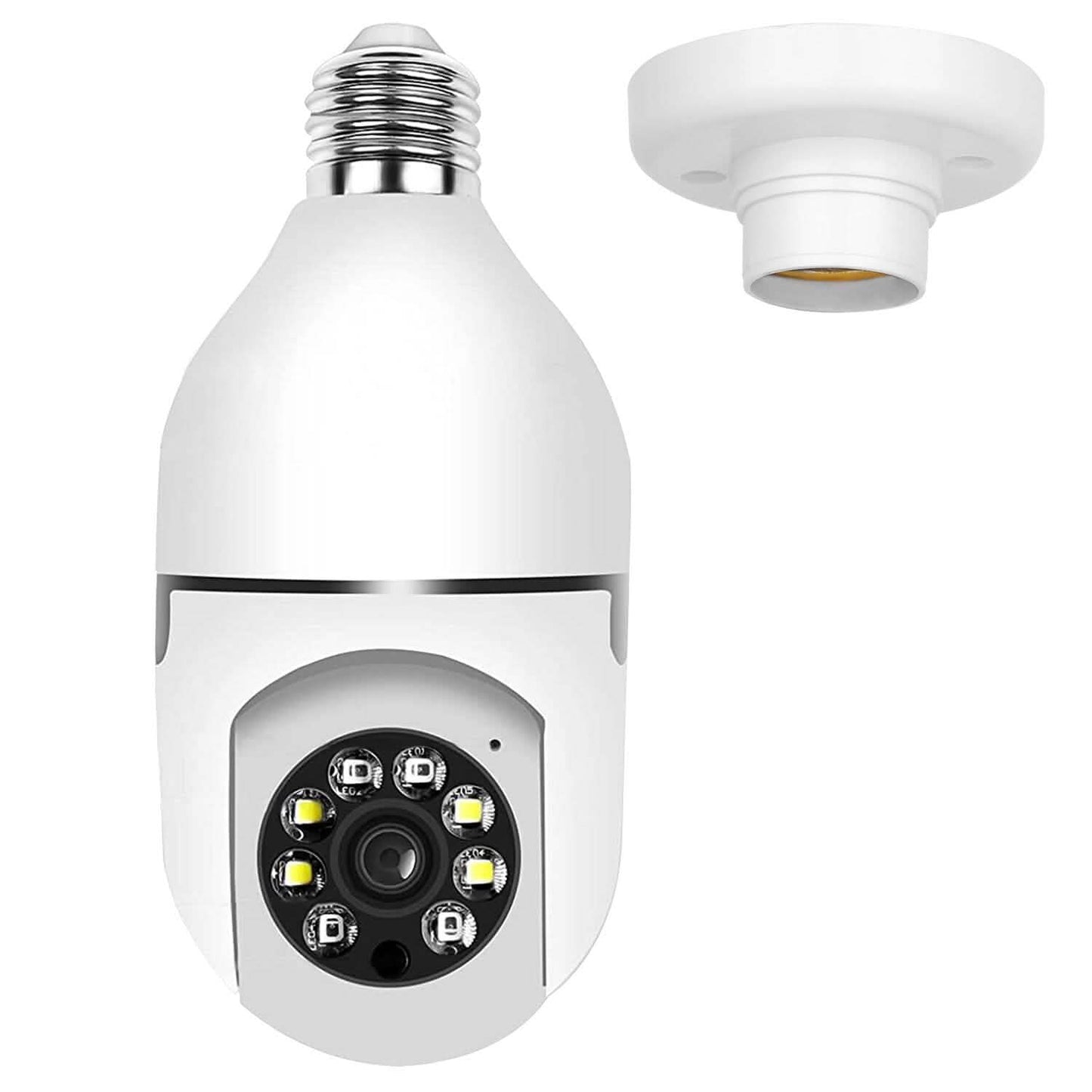 E27 WiFi Bulb Camera 1080P FHD WiFi IP Pan Tilt Security Surveillance Camera DailySale