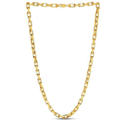14k Yellow Gold French Cable Link Chain (6.10 mm) Bids.com