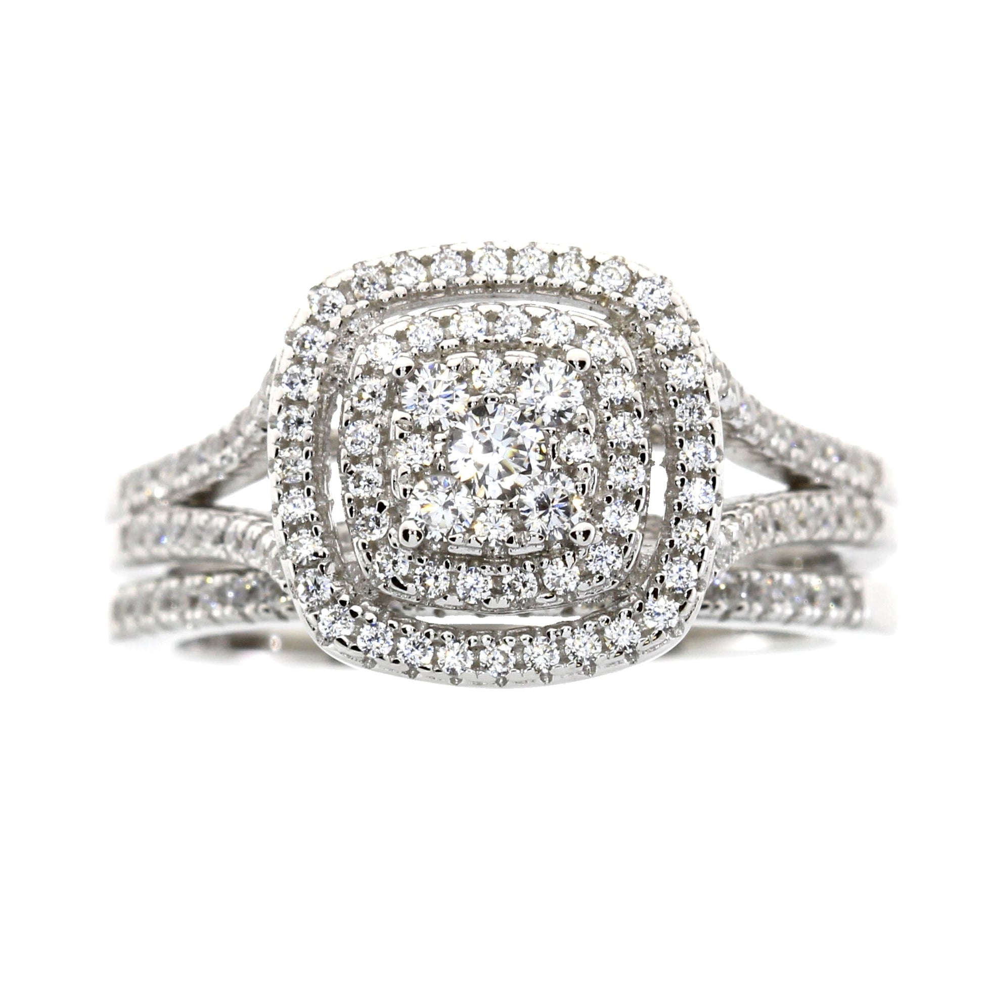 Genuine Cubic Zirconium CZ SS Bridal Sterling Silver Bids.com