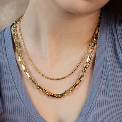 14k Yellow Gold French Cable Link Chain (6.10 mm) Bids.com