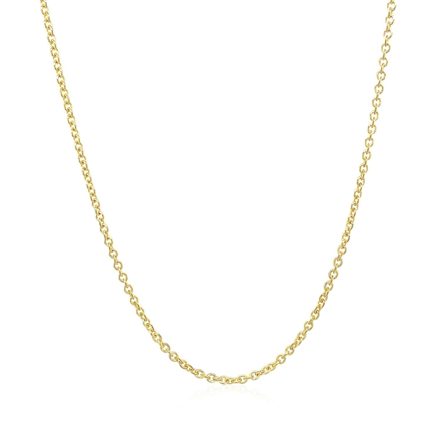 14k Yellow Gold Forsantina Lite Cable Link Chain 1.5mm Bids.com