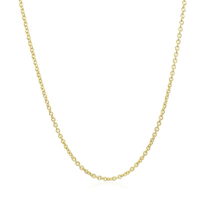 14k Yellow Gold Forsantina Lite Cable Link Chain 1.5mm Bids.com
