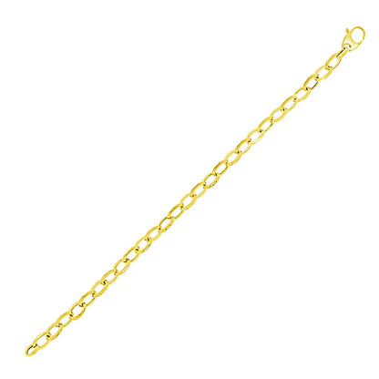 14k Yellow Gold Cable Chain Style Bracelet Bids.com