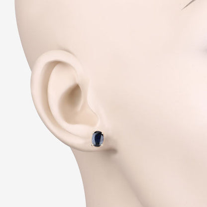 1.90 Carat Genuine Blue Sapphire 10K Yellow Gold Earrings Bids.com