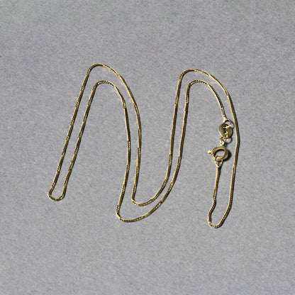 14k Yellow Gold Classic Box Chain 0.6mm Bids.com